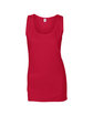 Gildan Ladies' Softstyle®  Fitted Tank cherry red OFFront