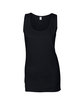 Gildan Ladies' Softstyle®  Fitted Tank black OFFront