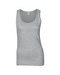 Gildan Ladies' Softstyle®  Fitted Tank rs sport grey OFFront