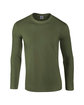 Gildan Adult Softstyle® Long-Sleeve T-Shirt MILITARY GREEN OFFront
