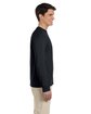 Gildan Adult Softstyle® Long-Sleeve T-Shirt BLACK ModelSide