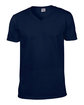 Gildan Adult Softstyle® V-Neck T-Shirt navy OFFront