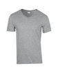 Gildan Adult Softstyle® V-Neck T-Shirt rs sport grey OFFront