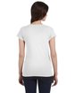 Gildan Ladies' SoftStyle® Fitted V-Neck T-Shirt white ModelBack