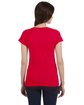 Gildan Ladies' SoftStyle®  Fitted V-Neck T-Shirt CHERRY RED ModelBack