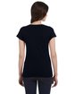 Gildan Ladies' SoftStyle®  Fitted V-Neck T-Shirt BLACK ModelBack