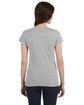 Gildan Ladies' SoftStyle® Fitted V-Neck T-Shirt rs sport grey ModelBack