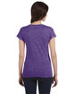Gildan Ladies' SoftStyle®  Fitted V-Neck T-Shirt HEATHER PURPLE ModelBack