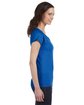 Gildan Ladies' SoftStyle®  Fitted V-Neck T-Shirt ROYAL BLUE ModelSide
