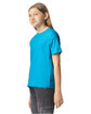 Gildan Youth Softstyle CVC T-Shirt caribbean mist ModelSide