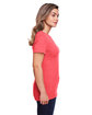 Gildan Ladies' Softstyle CVC T-Shirt red mist ModelSide