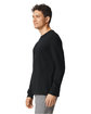 Gildan Unisex Softstyle CVC Long Sleeve T-Shirt pitch black ModelSide
