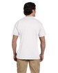 Gildan Adult Pocket T-Shirt white ModelBack