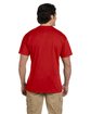 Gildan Adult Pocket T-Shirt red ModelBack