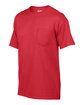 Gildan Adult Pocket T-Shirt red OFQrt