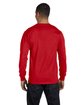 Gildan Adult 50/50 Long-Sleeve T-Shirt RED ModelBack