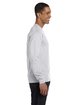 Gildan Adult 50/50 Long-Sleeve T-Shirt ASH GREY ModelSide