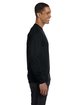 Gildan Adult 50/50 Long-Sleeve T-Shirt BLACK ModelSide