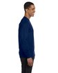 Gildan Adult 50/50 Long-Sleeve T-Shirt NAVY ModelSide