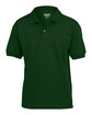 Gildan Youth 50/50 Jersey Polo FOREST GREEN OFFront