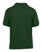 Gildan Youth Jersey Polo forest green OFBack