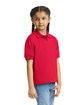 Gildan Youth Jersey Polo red ModelSide