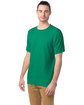ComfortWash by Hanes Men's Garment-Dyed T-Shirt rich green grass ModelQrt