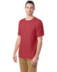 ComfortWash by Hanes Men's Garment-Dyed T-Shirt crimson fall ModelQrt