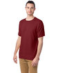 ComfortWash by Hanes Men's Garment-Dyed T-Shirt cayenne ModelQrt