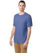 ComfortWash by Hanes Men's Garment-Dyed T-Shirt frontier blue ModelQrt