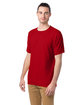 ComfortWash by Hanes Men's Garment-Dyed T-Shirt athletic red ModelQrt