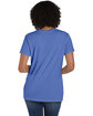 ComfortWash by Hanes Ladies' V-Neck T-Shirt DEEP FORTE BLUE ModelBack