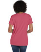ComfortWash by Hanes Ladies' V-Neck T-Shirt CORAL CRAZE ModelBack