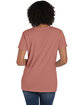 ComfortWash by Hanes Ladies' V-Neck T-Shirt MAUVE ModelBack