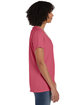 ComfortWash by Hanes Ladies' V-Neck T-Shirt CORAL CRAZE ModelSide