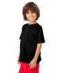 ComfortWash by Hanes Youth Garment-Dyed T-Shirt BLACK ModelQrt