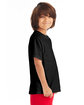 ComfortWash by Hanes Youth Garment-Dyed T-Shirt BLACK ModelSide
