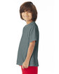 ComfortWash by Hanes Youth Garment-Dyed T-Shirt cypress green ModelSide
