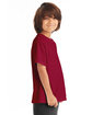 ComfortWash by Hanes Youth Garment-Dyed T-Shirt CRIMSON FALL ModelSide