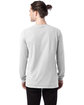 ComfortWash by Hanes Unisex Garment-Dyed Long-Sleeve T-Shirt white ModelBack