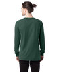 ComfortWash by Hanes Unisex Garment-Dyed Long-Sleeve T-Shirt FIELD GREEN ModelBack