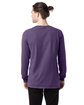 ComfortWash by Hanes Unisex Garment-Dyed Long-Sleeve T-Shirt GRAPE SODA ModelBack