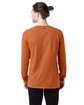ComfortWash by Hanes Unisex Garment-Dyed Long-Sleeve T-Shirt texas orange ModelBack