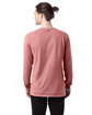 ComfortWash by Hanes Unisex Garment-Dyed Long-Sleeve T-Shirt mauve ModelBack