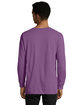 ComfortWash by Hanes Unisex Garment-Dyed Long-Sleeve T-Shirt PURPLE PLM RAISN ModelBack