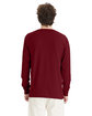 ComfortWash by Hanes Unisex Garment-Dyed Long-Sleeve T-Shirt garnet ModelBack