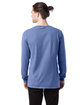 ComfortWash by Hanes Unisex Garment-Dyed Long-Sleeve T-Shirt frontier blue ModelBack