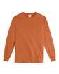 ComfortWash by Hanes Unisex Garment-Dyed Long-Sleeve T-Shirt texas orange OFFront