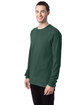 ComfortWash by Hanes Unisex Garment-Dyed Long-Sleeve T-Shirt FIELD GREEN ModelQrt