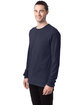 ComfortWash by Hanes Unisex Garment-Dyed Long-Sleeve T-Shirt ANCHOR SLATE ModelQrt